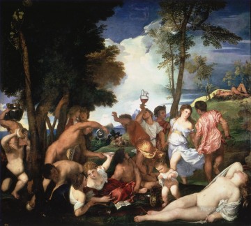 100 Great Art Painting - Titian Bacchanals